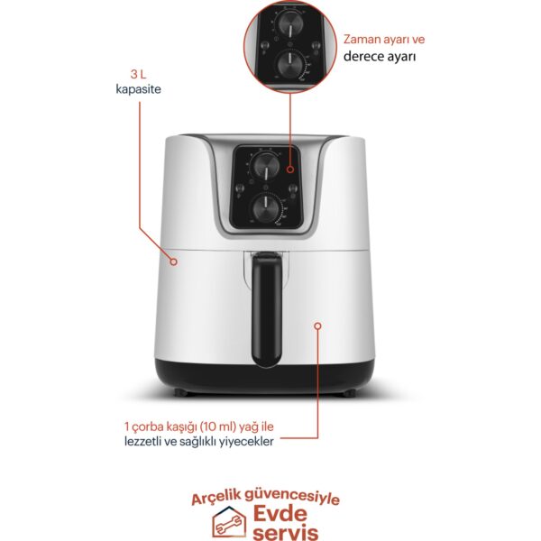 ⁦قلاية هوائية 3.5 لتر ماركة Grundig⁩ - الصورة ⁦3⁩